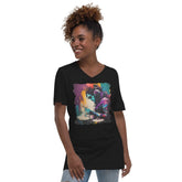 Killing It On Drums Unisex Short Sleeve V-Neck T-Shirt - Beyond T-shirts